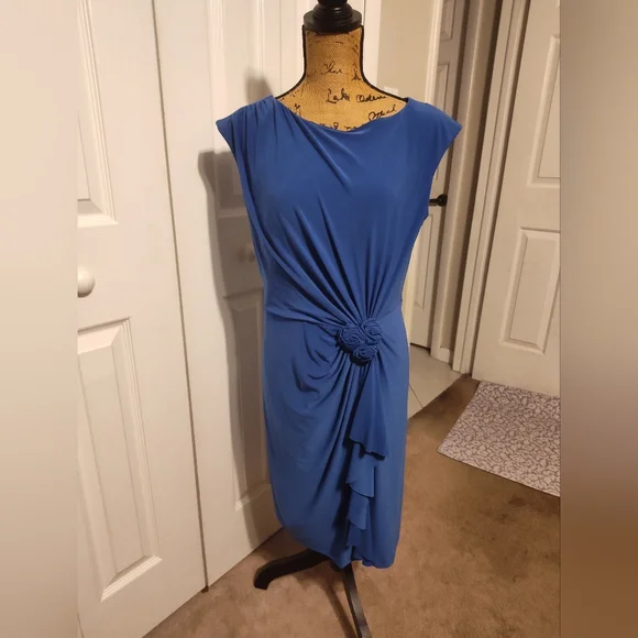 jones new york blue dress Jones New York | Womens Solid Career Dress | Color: Blue | Size: 12
